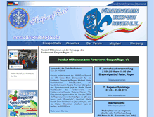 Tablet Screenshot of foerderverein.eishalle-regen.de